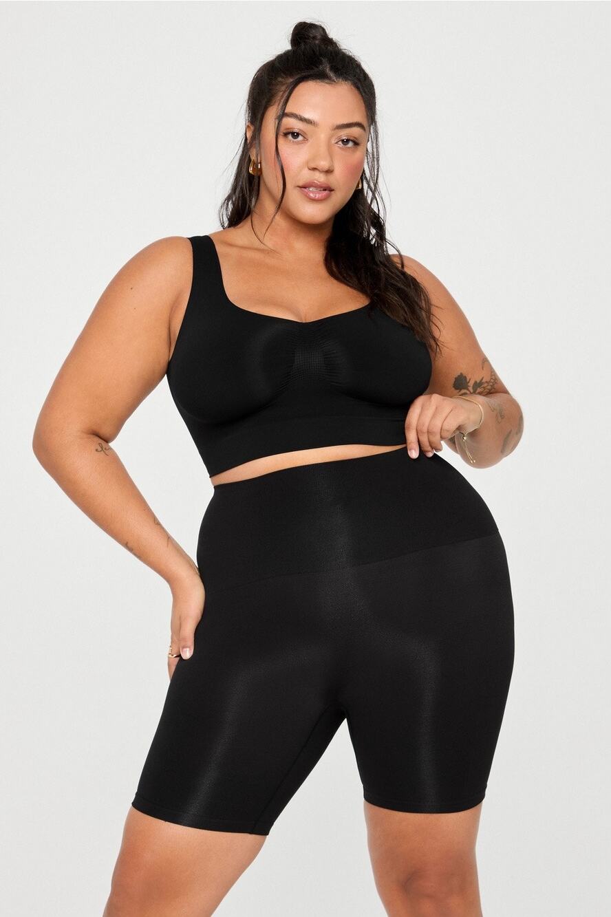 Yitty by Lizzo Nearly Naked Shapewear Black Midi Bra BNWT